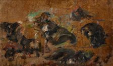 Sketches of Dogs, c1930. Creator: Olga Boznanska