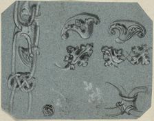 Sketches of Decorative Architectural Details, n.d. Creator: Unknown