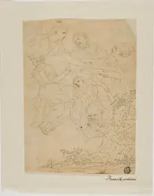 Sketches of Figures, Landscape, n.d. Creator: Unknown