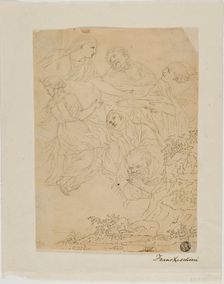Sketches of Figures, Landscape, n.d. Creator: Unknown