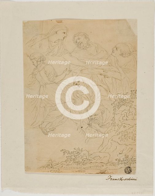 Sketches of Figures, Landscape, n.d. Creator: Unknown.