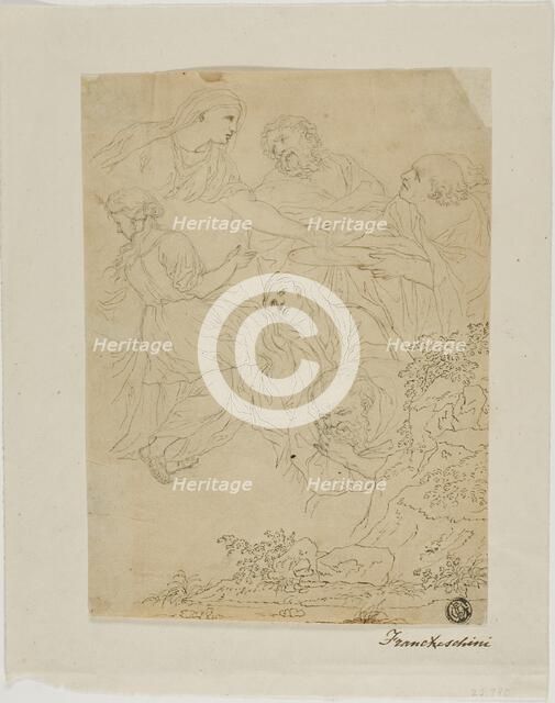 Sketches of Figures, Landscape, n.d. Creator: Unknown.