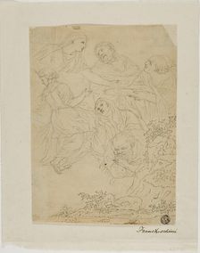 Sketches of Figures, Landscape, n.d. Creator: Unknown