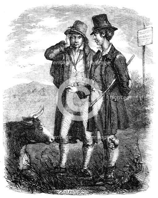 Sketches of Irish Character - "The Irish Cow Doctor" - drawn by E. Fitzpatrick, 1857. Creator: Unknown.