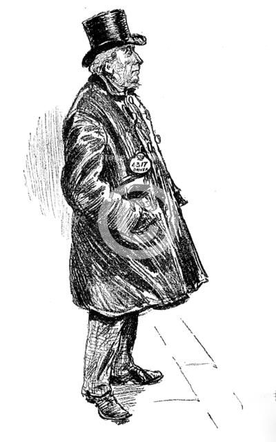 Sketches of London Cabs and Cabmen: one of the old school, 1890. Creator: Unknown.