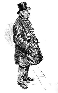 Sketches of London Cabs and Cabmen: one of the old school, 1890. Creator: Unknown