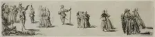 Sketches of Ladies and Gentlemen, Dancers, n.d. Creator: Unknown