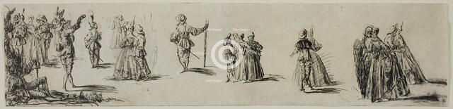 Sketches of Ladies and Gentlemen, Dancers, n.d. Creator: Unknown.