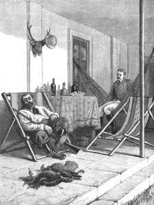 Sketches of Life on an Estancia in the Argentine Republic; Resting in the Verandah after... 1891. Creator: Unknown