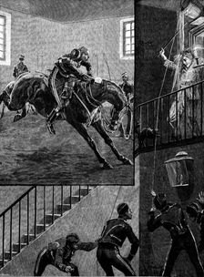 Sketches of military life: the new Subaltern: day and night, 1890. Creator: R. Taylor