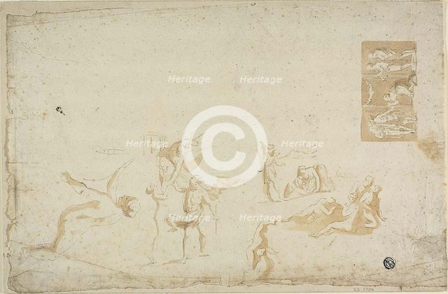 Sketches of Mythological Subjects, n.d. Creator: Giovanni Battista Cipriani.