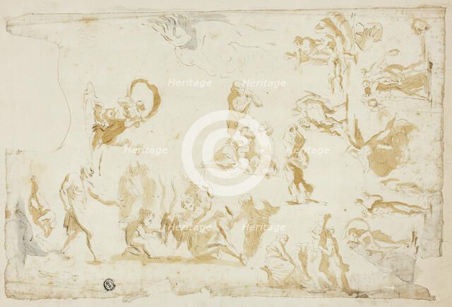 Sketches of Mythological Subjects, n.d. Creator: Giovanni Battista Cipriani.