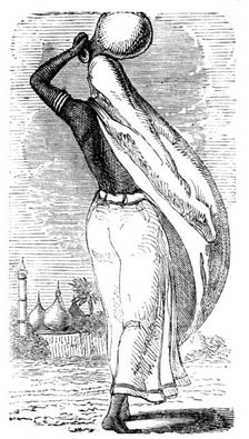 Sketches of Native Life in India - Native Woman, Upper India, 1858. Creator: Unknown