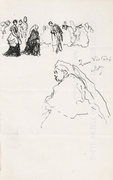 Sketches of Queen Victoria, 1887. Creator: Sir John Gilbert