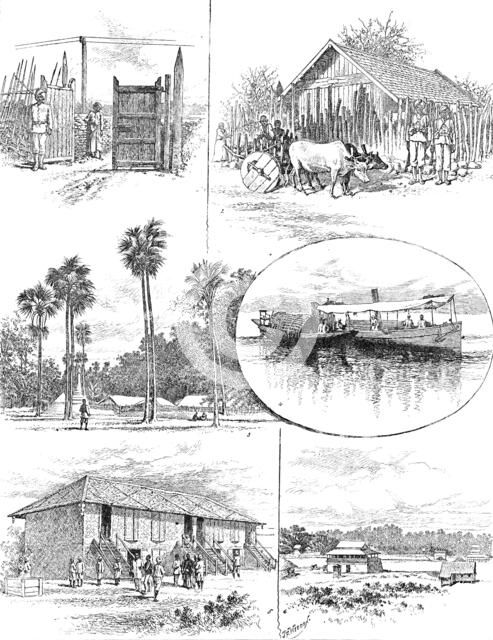 Sketches of the Burmese Military Police, 1890. Creator: Unknown.
