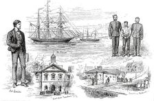 Sketches of the Caswell Mutiny, 1876. Creator: Unknown