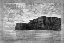 Sketches of the Gulf of St. Lawrence, Lower Canada: lighthouse at entrance to Gaspé Bay, 1881. Creator: Unknown