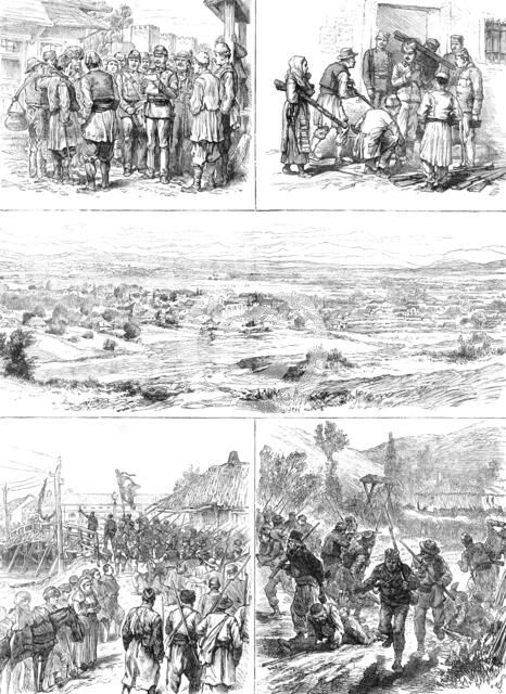 Sketches of the Insurrection in Servia, 1883. Creator: Unknown.