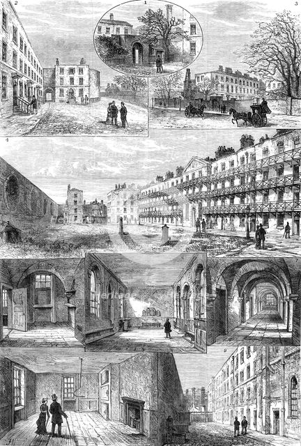 Sketches of the Queen's Bench Prison, 1880. Creator: Unknown.