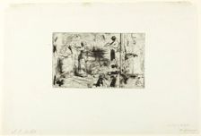 Sketches of Three Subjects, c. 1855. Creator: Jean Francois Millet