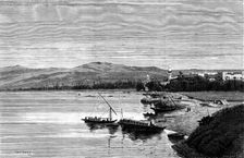Sketches of Upper Egypt: Assouan, from the south, 1883. Creator: Charles Barbant