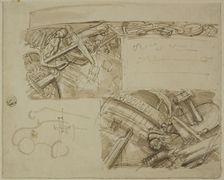 Sketches of Various Objects, Including Anchor, n.d. Creator: Unknown