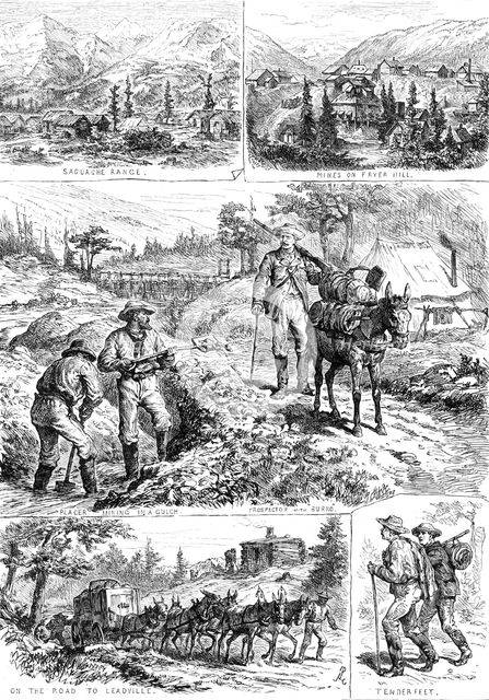 Sketches near Leadville, Colorado, 1881. Creator: Unknown.