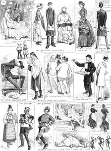 Sketches suggested by the closing of the International Fisheries Exhibition, 1883. Creator: Unknown