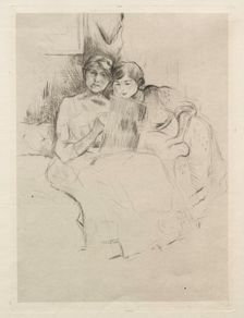 Sketching. Creator: Berthe Morisot (French, 1841-1895)