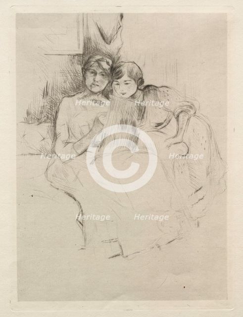 Sketching. Creator: Berthe Morisot (French, 1841-1895).