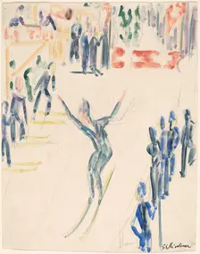 Ski Jumper, c. 1936. Creator: Ernst Kirchner