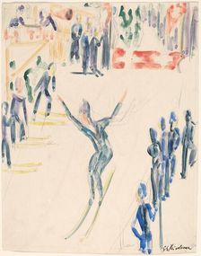 Ski Jumper, c. 1936. Creator: Ernst Kirchner