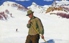Skier, 1899. Creator: Giacometti, Giovanni (1868-1933)
