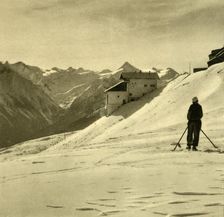 Skiing on the Schmittenhöhe, Austria, c1935. Creator: Unknown