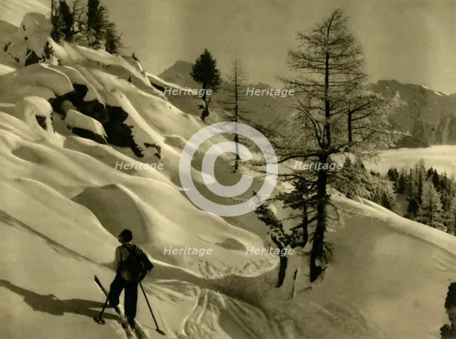 Skiing at Ankogel, Austria, c1935. Creator: Unknown.