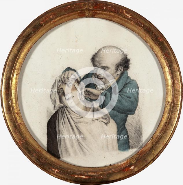 Skilful barber, 1823. Artist: Boilly, Louis-Léopold (1761-1845)