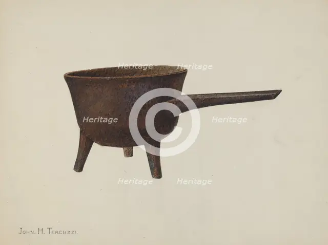 Skillet, c. 1939. Creator: John H. Tercuzzi.