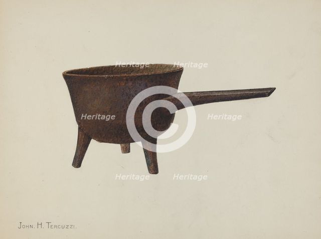 Skillet, c. 1939. Creator: John H. Tercuzzi.
