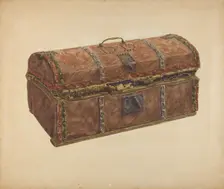 Skin Covered Trunk, c. 1939. Creator: Russell Madole