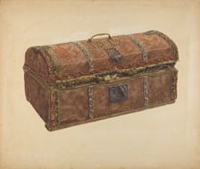 Skin Covered Trunk, c. 1939. Creator: Russell Madole