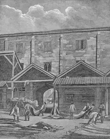 Skin Market, Leadenhall, City of London, 1825 (1911). Artist: Thomas Dale