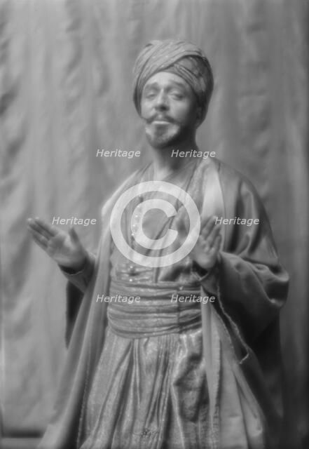 Skinner, Otis, in "Kismet", 1912 Apr. 5. Creator: Arnold Genthe.