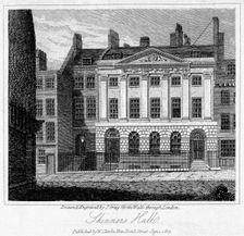 Skinners Hall, City of London, 1817.Artist: J Greig
