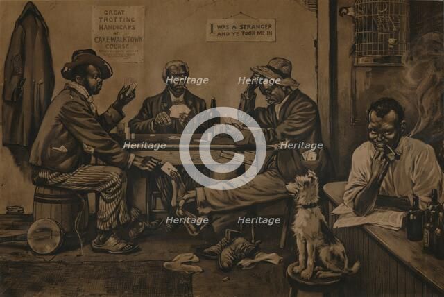 Skinning the Lamb, c1910. Artist: Unknown