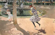 Skipping rope. La Granja, 1907