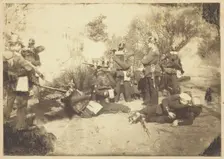 Skirmish between a Prussian Reconnaissance unit and...Faidherbe's Army..., Jan 21, 1871 Creator: Unknown