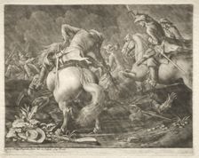 Skirmish between Prussian and Hungarian Hussars. Creator: Georg Philipp I Rugendas (German, 1666-1742)