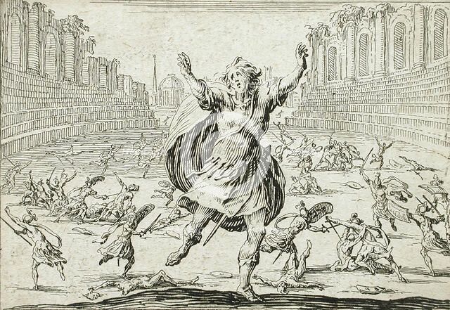 Skirmish in a Circus, 1621. Creator: Jacques Callot.