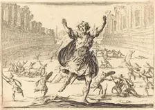 Skirmish in a Roman Circus, c. 1617. Creator: Jacques Callot