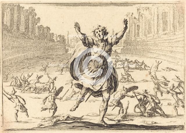 Skirmish in a Roman Circus, c. 1617. Creator: Jacques Callot.
